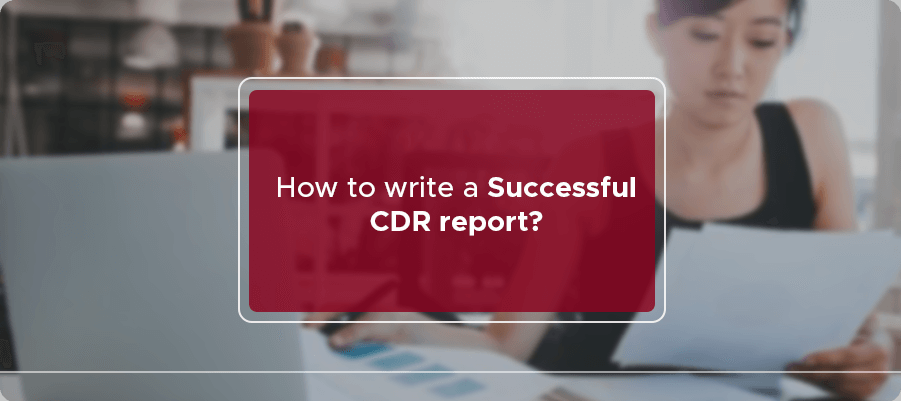 How to write a Successful CDR report