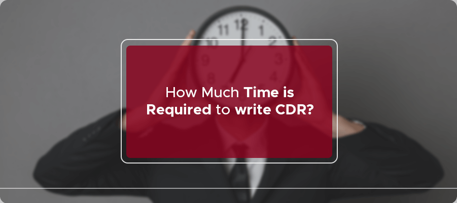 How much time is required to write CDR