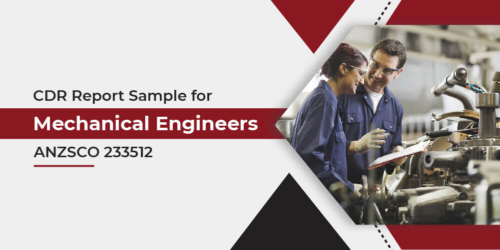 CDR Sample for Mechanical Engineers