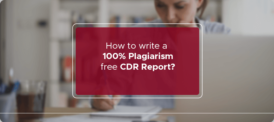 100 % Plagiarism free CDR report