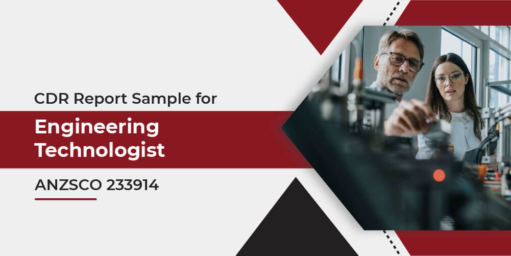 CDR Sample for Engineering Technologist