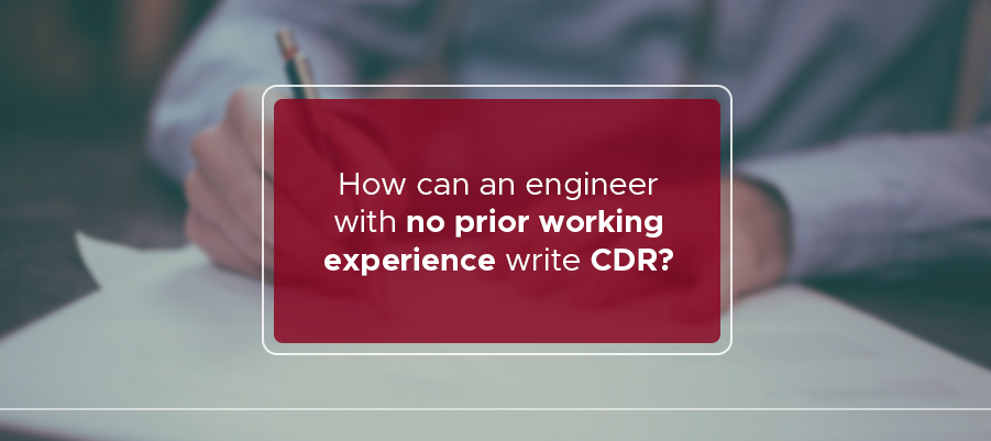 Write cdr without work experience