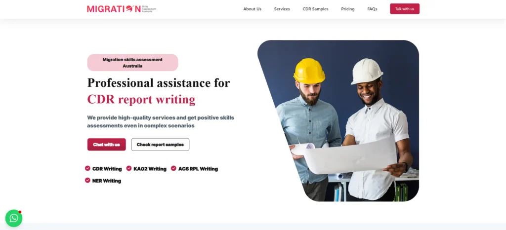 CDR Australia Vip Landing Page