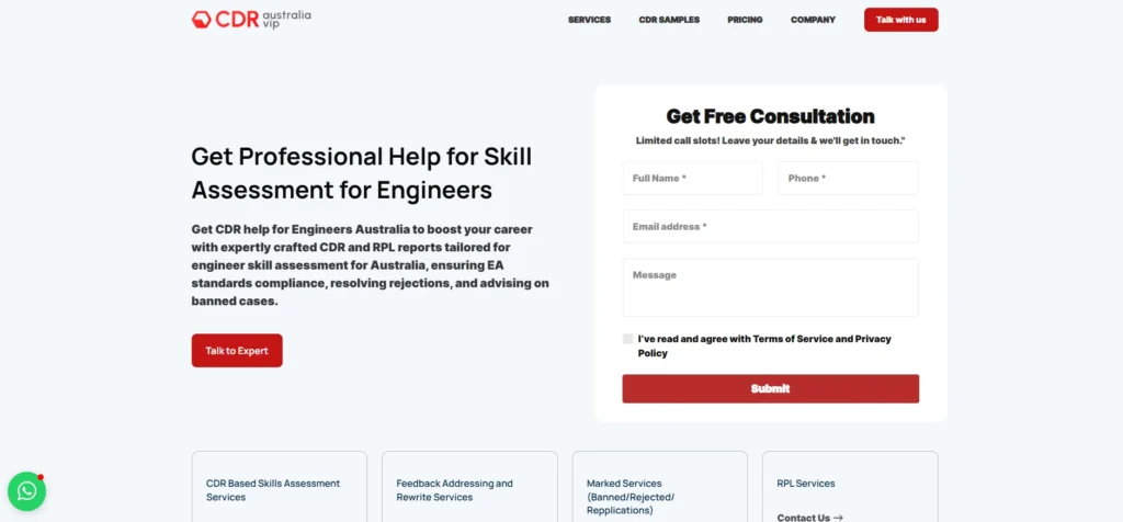Migration Skills Australia landing page