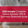 CDR Sample: Complete Career Episode, CPD & Summary Statement Guide