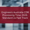 Engineers Australia CDR Processing Time 2026 Standard vs Fast Track